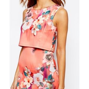lipsy floral scuba dress
